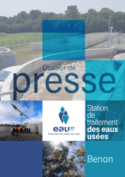 Couverture du dossier de presse - Inauguration de la station d'épuration de Benon