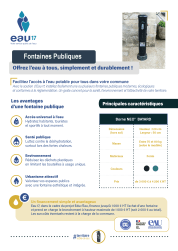Image de la fiche de présentation des fontaines publiques - Eau 17