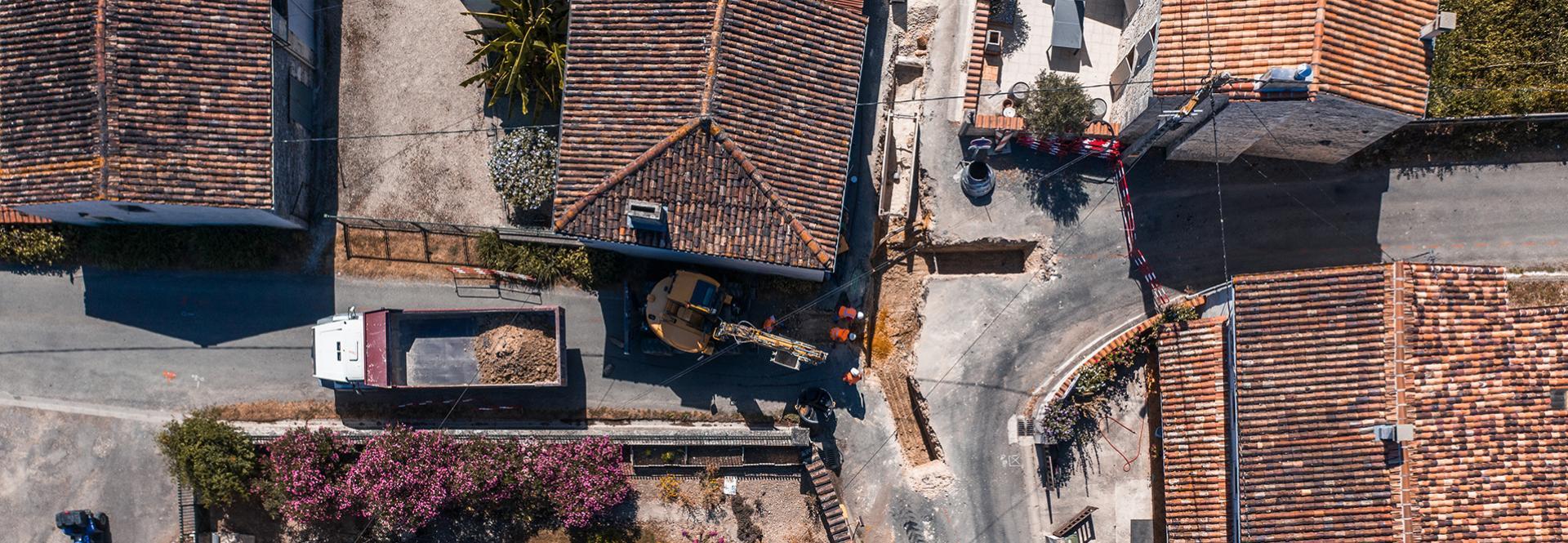 Mise en place de l'assainissement collectif dans une commune rurale