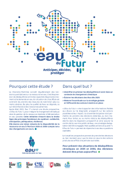 Couverture de la plaquette de présentation | L'Eau du Futur