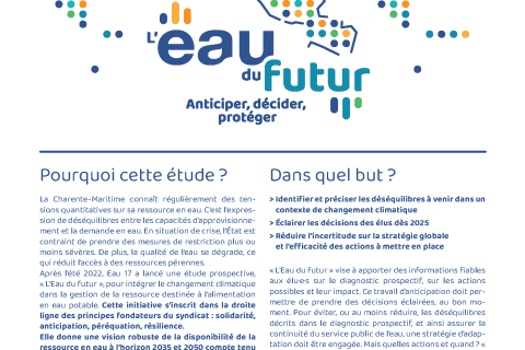 Couverture de la plaquette de présentation | L'Eau du Futur