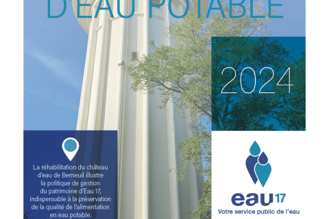 Couverture du RPQS Eau potable 2024 d'Eau 17 